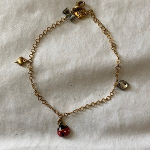 Betsey Johnson Ladybug Anklet / Bracelet